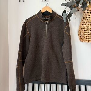 Kuhl Men's Dark Brown Zip-Up Sweater